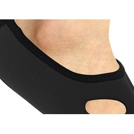 LONTG Marine Shoes, Wet Shoes, Men's, Women's, Diving Socks, Breathable, Quick Drying, Anti-Slip, Feet, Anti-Scratch, Amphibious, Aqua Shoes, Swimming, Surfing, Beach Shoes, Yoga Socks, Unisex, black (black 19-3911tcx), XL