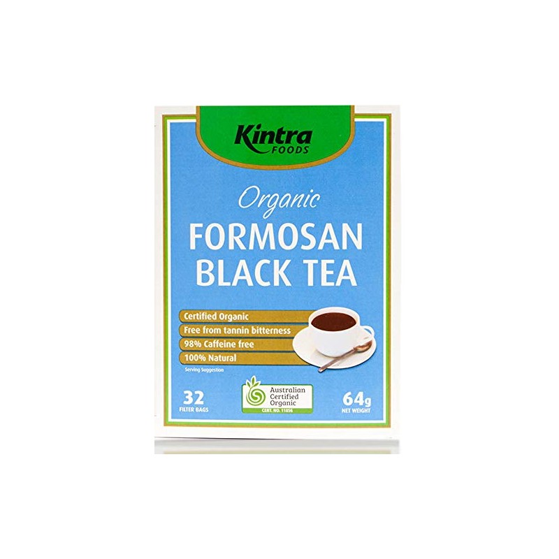 Kintra Foods Organic Formosan Herbal Black Tea 32 Teabags, 64