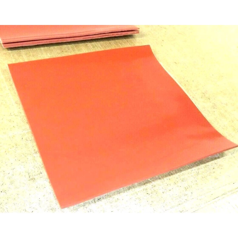 Ja-Bar Silicone Silicone Rubber Sheet Hi-Temp Red 1/16''Thick x 8"