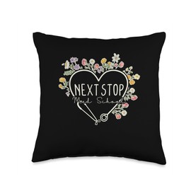 Next Stop Med School Medical School Medical Student Throw Pillow