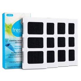 Fresh Paultra2 Frigidaire Refrigerator Air Filter Replacement, Compatible with Model Numbers: Pureair Ultra 2, Pure Air Ultra 2, Pureair Ultra ii, 242047805, 5303918847, EAP12364179, 4 Pack