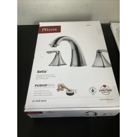 Pfister Selia Widespread Bathroom Faucet. Polished Chrome. LF-049-SLCC. W2