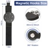 VZZNN 2 Pack Magnetic Hooks Straps, Utility Strong Garage Hooks,