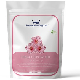 Herbal Face Pack Powder | 100% Natural & Organic Skincare | For Glowing Skin, Acne Control, Anti-Aging | All Skin Types | (250g, Hibiscus)