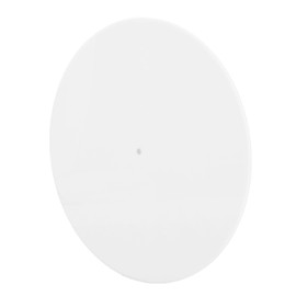 Record Slip Mat, Static Dust Noise Reducing Acrylic Beautiful Turntable Mat for 12" Record Player (Bright White)