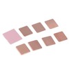 70PCS Copper Heatsink Sheets with 10PCS Silicone Pads Cooling Thermal