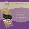 GOODY Planet Ouchless Satin Skinny Scrunchies 5ct Black,Cream,and Blush