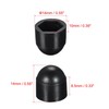 sourcing map Pack of 50 Protective Caps for Nuts Made