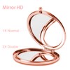 Dynippy Compact Mirror Rose Gold Makeup Mirror Folding Mini Pocket