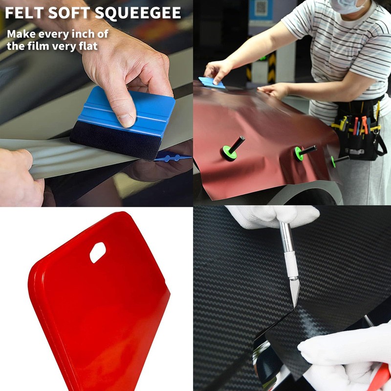 8 PCS Vinyl Wrap Tools, Car Vinyl Wrap Squeegee Smoothing