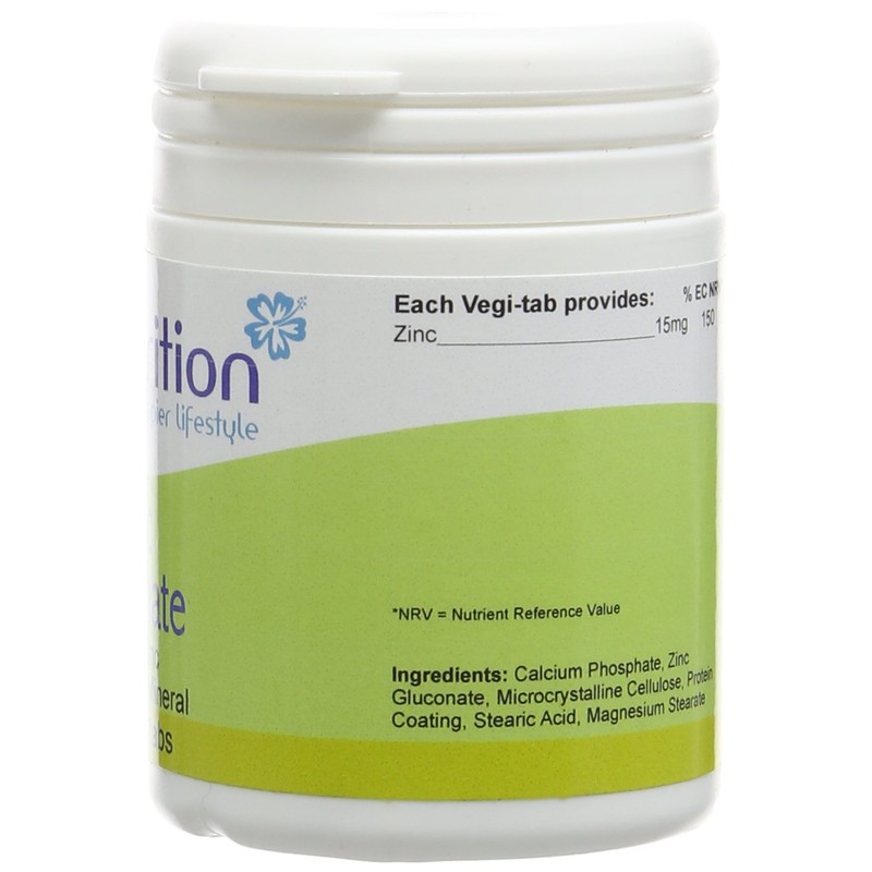 Bio Nutrition Zinc Gluconate - 15mg Zinc - Antioxidant Mineral