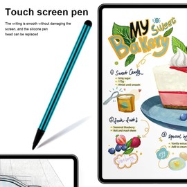 EORPAVU Stylus Pens, Dual Headed Capacitive Pen, Stylus Touch Screen Resistance Pen, Rubber Head Touch Pen Compatible with Computers, Mobile Phones and Tablets (Pack of 4)