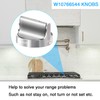 Upgraded W10766544 Gas Stove knobs Replacement for Whirlpool WFG540H0ES0 Range
