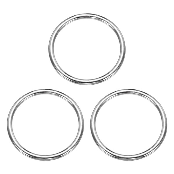 sourcing map Metal O Rings, 0.24" Thick 2.36" OD 304