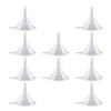 WELANGBN Small Funnel, 2inch Clear Plastic Mini Funnels for Science