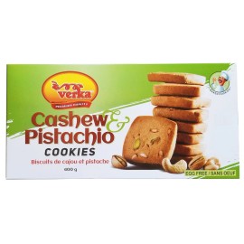 Verka Premium Quality Cashew Pistachio Cookies, 400g/14 oz