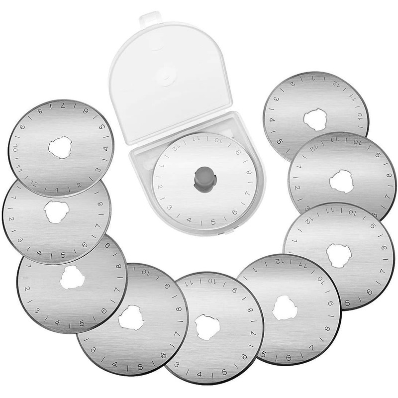 10 x 45mm Rotary Cutter Blades for Olfa Etc SKS-7