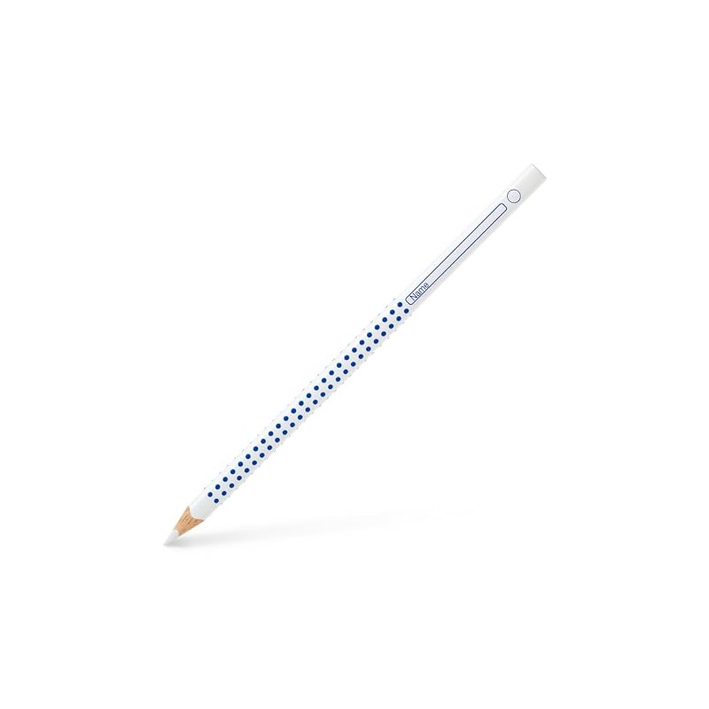 FABER-CASTELL 113201 - Farbstift Grip, für Heft und Tafel, weiß