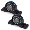 XIKE 2 Pcs UCP208 Bore 40mm Pillow Block Mounted Ball