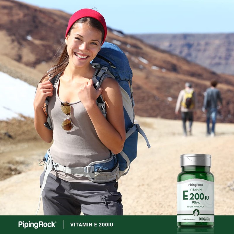 Piping Rock Vitamin E 200 IU | 90mg | 100