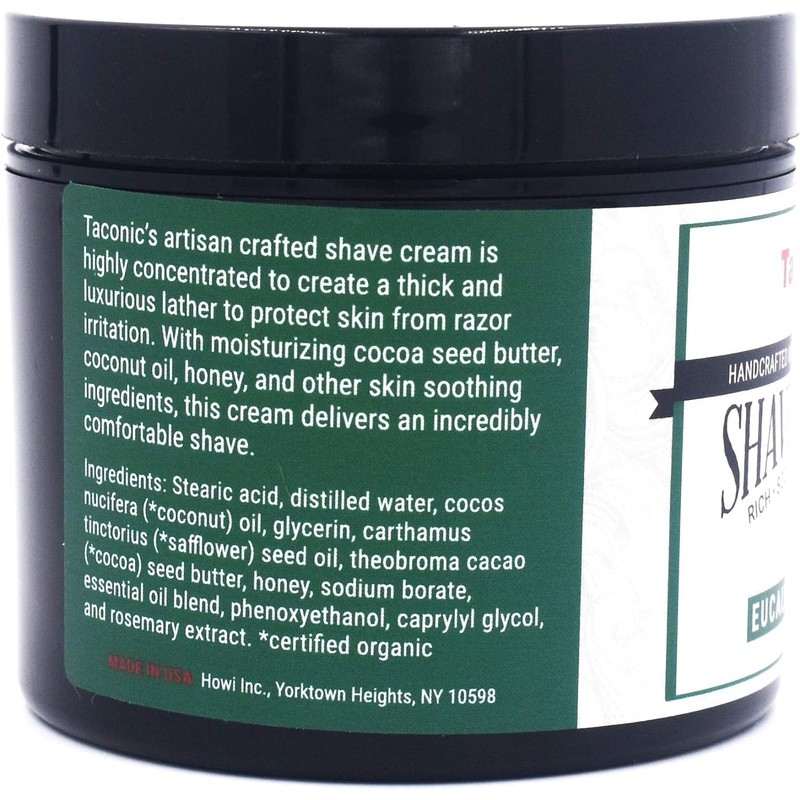 Taconic Shave, All Natural Shave Cream – Highly-Concentrated, Shaving Cream