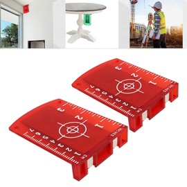 Objetivos Láser, 2 uds. Tarjeta de Placa de Objetivo Láser de Suelo Magnético de Plástico ABS para Aplicaciones de Haz de Caña
