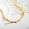 LILIE&WHITE for Women Flat Gold Snake Flat Herringbone Snake