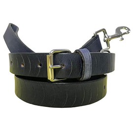 BRADLEY CROMPTON Genuine Leather Matching Pair Dog Collar and Lead Set L