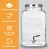 Bululuo 2 Gallon Glass Drinks Dispenser for Parties, Beverage Dispenser