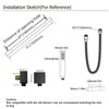 BEIYI Matte Black Hand Shower with Slide Bar High Pressure
