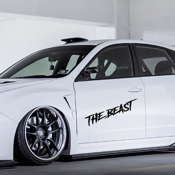 Car Door Side Stickers The Beast Personality Styling Auto Rear