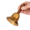 NKlaus Brass Hand Bell with Wooden Handle 18 x 8.5