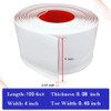 LSGCQ Flexible Baseboard Molding Trim 4 Inch x 100 Feet