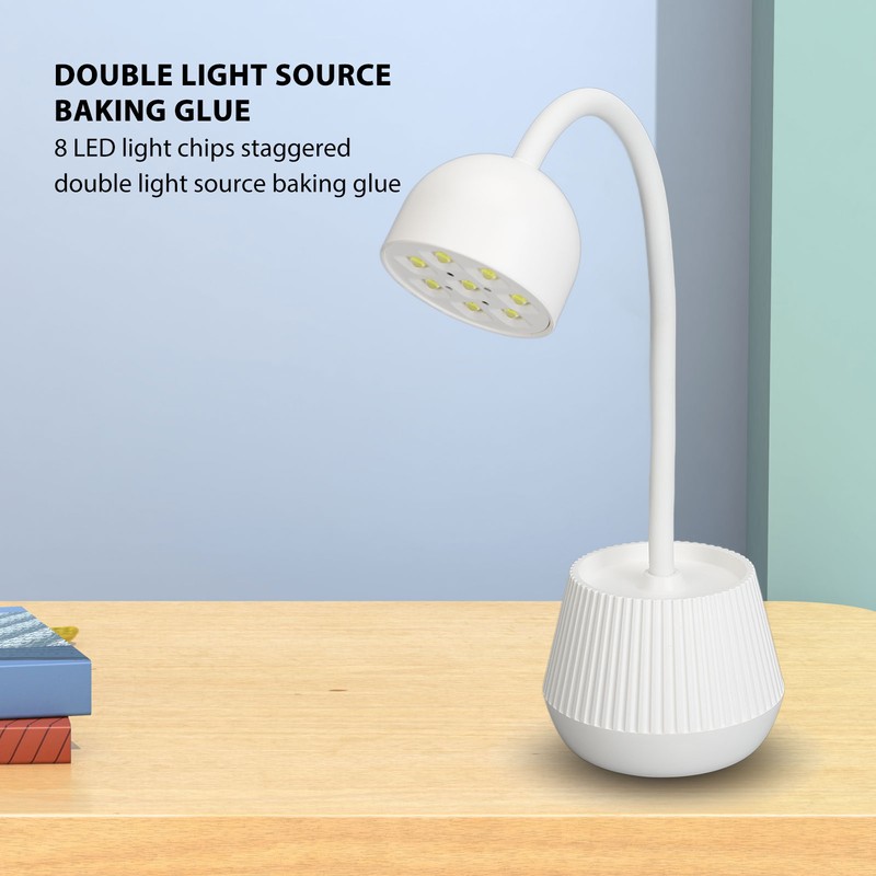 Lotus Shape Nail Lamp 360 Degree Rotatable Infrared Induction Gooseneck