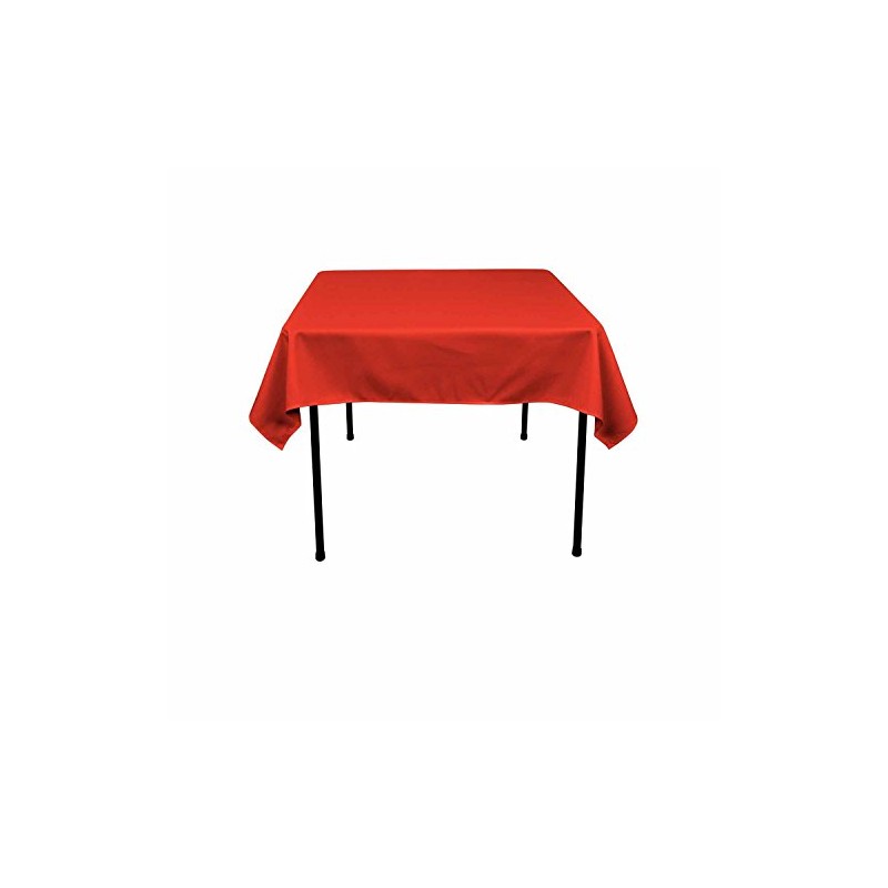 KS Linens Polyester Square Tablecloth 24"x24" (Red)