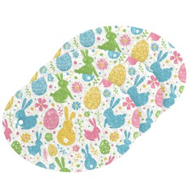 Easter Bunny Rabbit Peeps Scrub Sponges Expanding Happy Easter Day Eggs Flowers Kitchen Cleaning Sponge Washing Dishes Non-Scratch Compressed Sponges Foam Compostable Pop up Sponges 3 Pieces