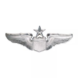 USAF Pilot Wings Senior Badge Mirror Finish