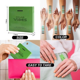 UNYOKE Mini 9 Cool Shade Eyeshadow Palette Black Smokey Matte Glitter Eyeshadow Palette Smokey Eyeshadow Palette (02# Green)