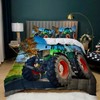 Leleyouzer Tractor Print Bed Linen Set, 3D Tractor Pattern Printed