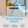 Breeze Stop Surround Insulation Side Panels White for Window AC