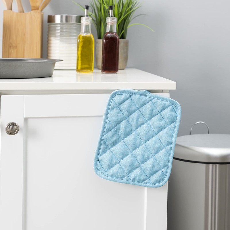 American Linen 8 Piece Pot Holder Set for Kitchen -