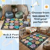4x3.3FT Composition Notebook Calm Down Social-Emotional Classroom Rug