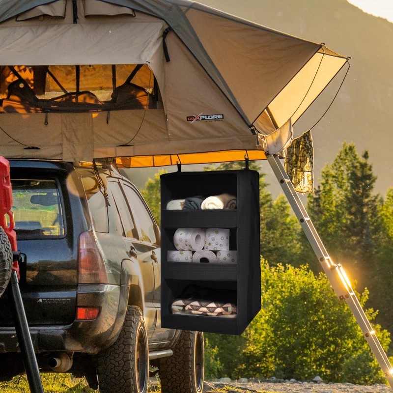 GRANNY SAYS 3-Shelf Hanging Clothes Organizer, Pack of 1 Hanging