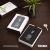 TROIKA PATENT BLACK VISION KEY HOLDER - #KYR01-A161 - Round