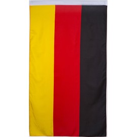 IDM Silk Flag Fan Flag Black/Red/Yellow, One Size