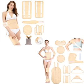 HOMHOW HOMHOW 9Pcs and 7Pcs Reusable Castor Oil Pack Wrap for Neck Shoulder Chest Waist Knee Elbows Feet