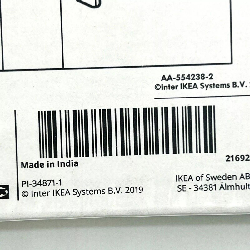 IKEA One (1) IKEA BETYDLIG Wall Ceiling Bracket Black Adjustable