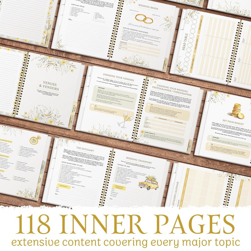 All-In-One Wedding Planner Book | Wedding Planning Organizer, Bridal Planner