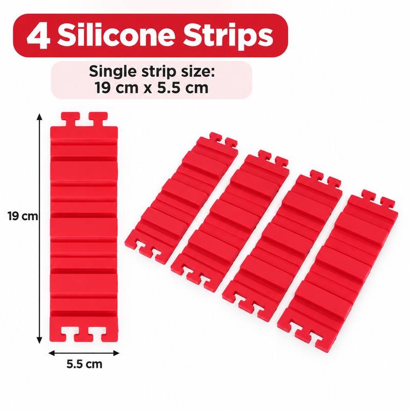 Adjustable Silicone Cake Mold for DIY Baking – 4-Piece Interlocking