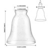 Skelang 2 Pcs Ceiling Fan Light Cover, Seeded Glass Light